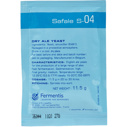 Safale S-04 Dry Yeast