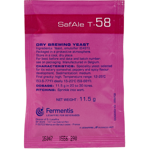 Safbrew T-58 Dry Yeast
